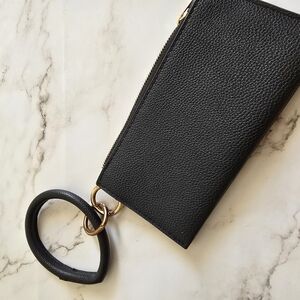 Elegant Black Wristlet Wallet